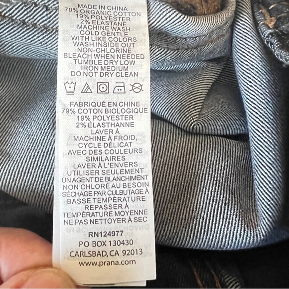 prAna Men’s Breath Slim Fit Stretch NWT 36W/34L Jeans - Picture 9 of 11